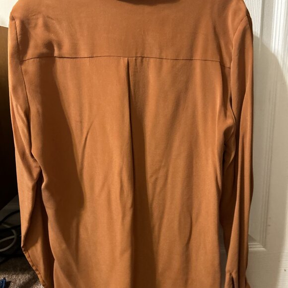 Sezane Emmy blouse in caramel - Picture 6 of 8